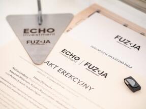 Echo Investment wmurowało kamień węgielny pod Fuzję - nowy, przyciągający ludzi fragment Łodzi